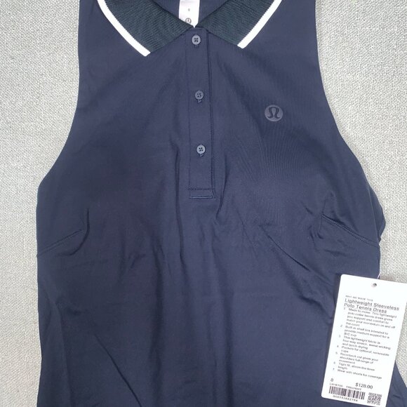 Lululemon NWOT Tennis Dress 8. True Navy/White - Picture 4 of 15